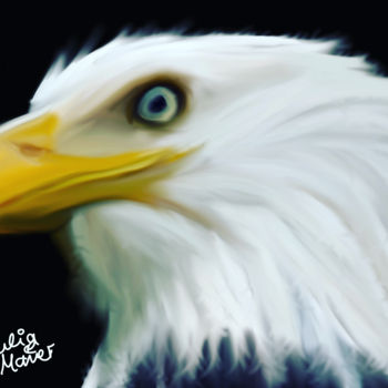 Digital Arts titled "Adler" by Julia Maier, Original Artwork, Digital Painting