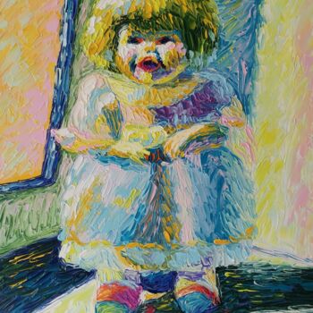 "Радость куклы 4 Pou…" başlıklı Tablo Julia Musina tarafından, Orijinal sanat, Petrol