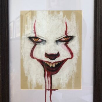 Painting titled "It" by Julia Ovsiannikova, Original Artwork, Wax Mounted on Wood Stretcher frame