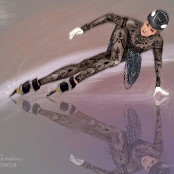 Digitale Kunst mit dem Titel "Olympics in fashion" von Julia Shchedrova, Original-Kunstwerk, Digitale Malerei