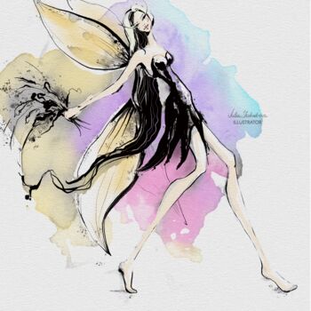 Digital Arts titled "Fairy" by Julia Shchedrova, Original Artwork, Digital Painting