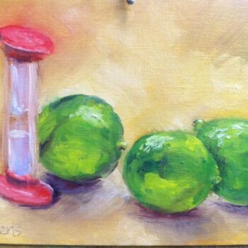 Ζωγραφική με τίτλο "Time For Lime" από Julia Stevens, Αυθεντικά έργα τέχνης
