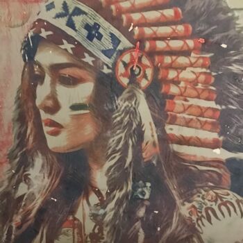 Peinture intitulée "Colors india" par Julia Tartaix, Œuvre d'art originale, Acrylique Monté sur Châssis en bois