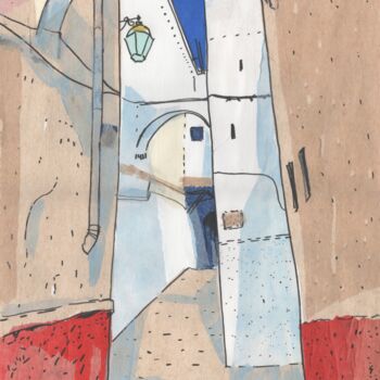 Pittura intitolato "Somewhere in Morocc…" da Julia Khoroshikh, Opera d'arte originale, Collages