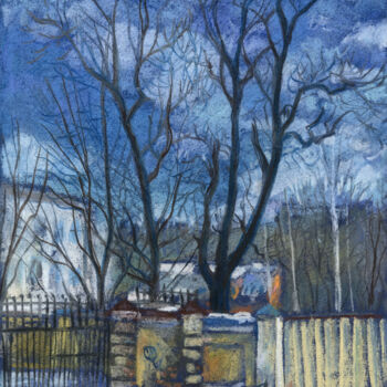 Dibujo titulada "Last Days of WInter…" por Julia Khoroshikh, Obra de arte original, Pastel