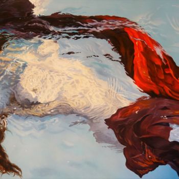 Peinture intitulée "Dreams in water 3" par Julian Wheat, Œuvre d'art originale, Acrylique