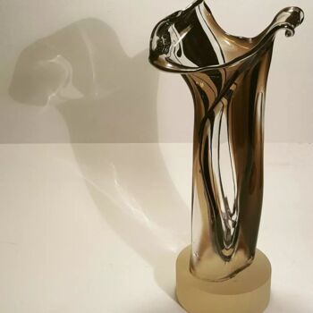 Sculptuur getiteld "PILAR" door Juliana Cesar (JUU U), Origineel Kunstwerk, Glas
