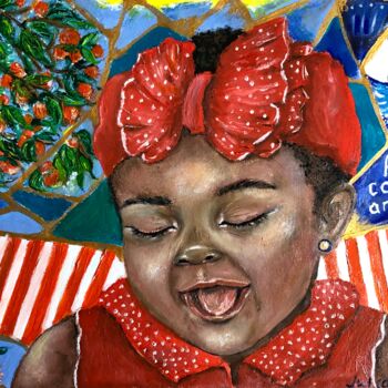 Pintura titulada "Joy in Italy" por Juliana Sol, Obra de arte original, Oleo