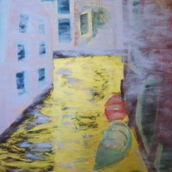 Malerei mit dem Titel "Venice sighs" von Julianne Wu, Original-Kunstwerk, Öl