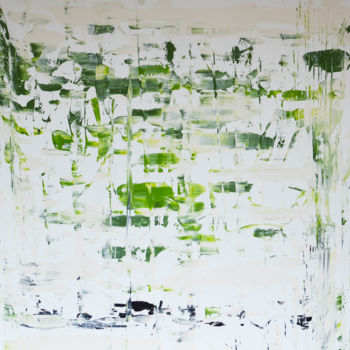 Malerei mit dem Titel "Bamboo forest" von Julia Polok, Original-Kunstwerk, Acryl