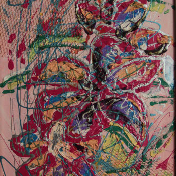 Картина под названием "Лилия" - Юлия Солнечная, Подлинное произведение искусства, Масло