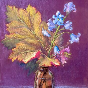 Dessin intitulée "Apothecary bouquet" par Julia Suptel, Œuvre d'art originale, Pastel
