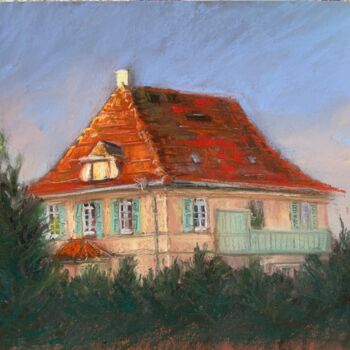 绘画 标题为“Little house” 由Julia Suptel, 原创艺术品, 粉彩