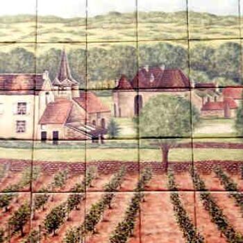 Peinture intitulée "French Vineyard" par Julia Sweda, Œuvre d'art originale