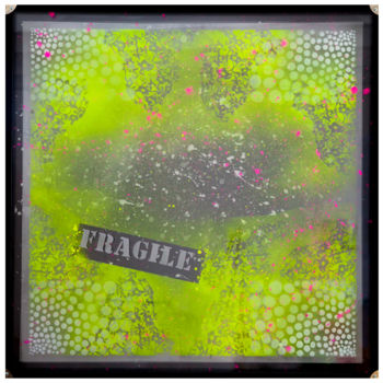 Painting titled "Fragile" by Julie Blanqui, Original Artwork, Acrylic