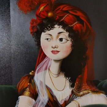 Peinture intitulée "Princess Anna Alexa…" par Julie Mallard (Elisabetha), Œuvre d'art originale, Acrylique