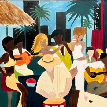 Картина под названием "Havana" - Julie Ogorman, Подлинное произведение искусства, Акрил