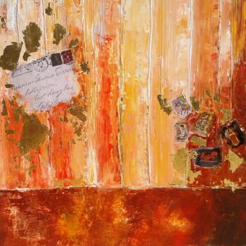 Peinture intitulée "" La lettre "" par Julie Pioch, Œuvre d'art originale, Huile