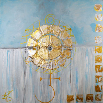 Malerei mit dem Titel "Symbole" von Julie Maryline, Original-Kunstwerk, Acryl