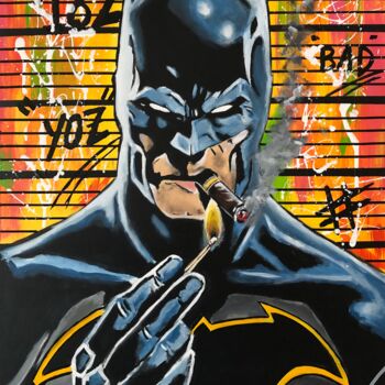 Картина под названием "BAD BAT" - Julien Antoine (YOZ), Подлинное произведение искусства, Акрил Установлен на Деревянная рам…