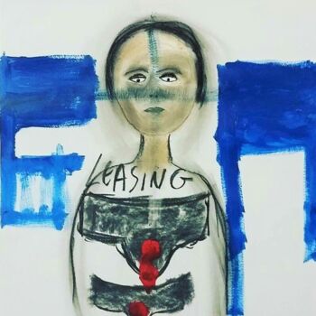 Рисунок под названием "Leasing" - Julien.B, Подлинное произведение искусства, Пастель