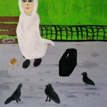 Painting titled "Loneliness" by Julien.B, Original Artwork, Acrylic