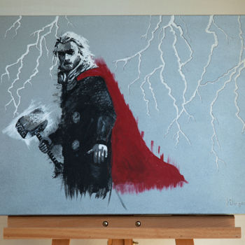 Peinture intitulée "Thor" par Julien Burgain, Œuvre d'art originale, Acrylique