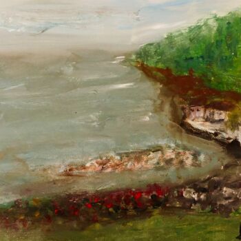 Pintura titulada "Falaises 2" por Julien Danaux (Artdanaux), Obra de arte original, Acrílico
