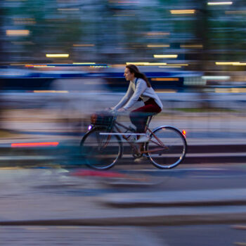 Photography titled "Cycliste" by Julien Muller, Original Artwork, Digital Photography