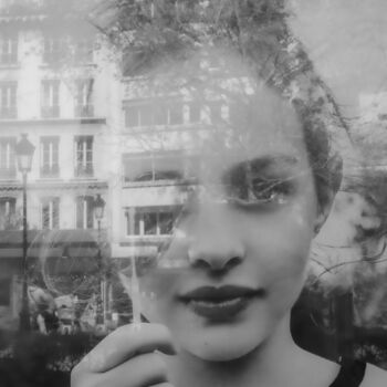 Photographie intitulée "La fille à la sucet…" par Julien Muller, Œuvre d'art originale, Photographie numérique