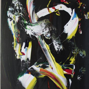 Painting titled "Envol" by Julien Paterne, Original Artwork, Acrylic