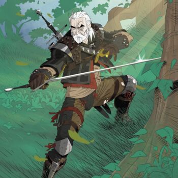 Digital Arts titled "The Witcher 3" by Julien Rouleau, Original Artwork, Digital Painting