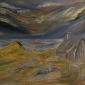 Pittura intitolato "Table Mountain" da Julien Bonnivard, Opera d'arte originale, Olio