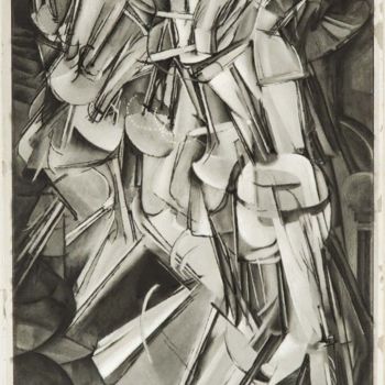 印花与版画 标题为“Marcel Duchamp NU D…” 由Julie Roux, 原创艺术品, 光刻技术
