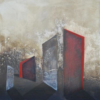 Pintura titulada "Puertas I" por Julieta Markl, Obra de arte original, Oleo