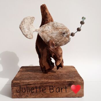 "L'amoureux" başlıklı Heykel Juliette B'Art tarafından, Orijinal sanat, Çimento