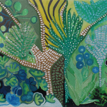 Painting titled "2-Jungle" by Juliette Jouanny, Original Artwork, Acrylic