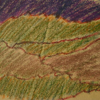 Drawing titled "Ebauche de paysage" by Juliette Jouanny, Original Artwork