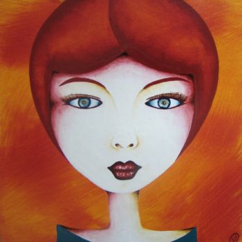 Painting titled "Natasha" by Juliette Magnier, Original Artwork, Acrylic