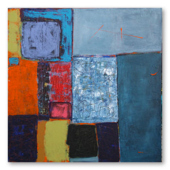 Peinture intitulée "Vilnius" par Juliette Gallas, Œuvre d'art originale, Acrylique