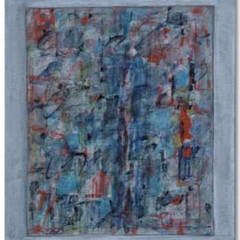 Painting titled "Sans titre- Numérot…" by Juliette Gallas, Original Artwork, Acrylic Mounted on Wood Stretcher frame