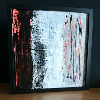 Painting titled "Filaments" by Julie Verhague, Original Artwork, Acrylic Mounted on Wood Stretcher frame