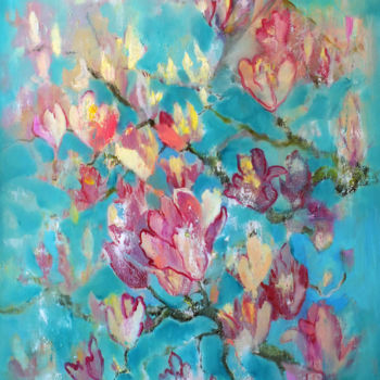 Malerei mit dem Titel "The spring" von Julija Demenkova, Original-Kunstwerk, Öl