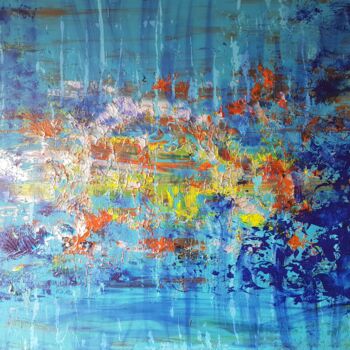 Malerei mit dem Titel "Deep waters" von Julija Keil, Original-Kunstwerk, Acryl