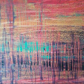 Painting titled ""Intens" XXL 90×120…" by Julija Keil, Original Artwork, Acrylic