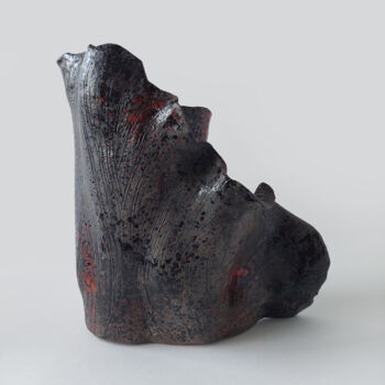 Sculpture titled "Volcano 3" by Julia Klyueva, Original Artwork, Ceramics
