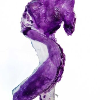 Sculpture titled "Violet act" by Julijana Voloder, Original Artwork, Glass