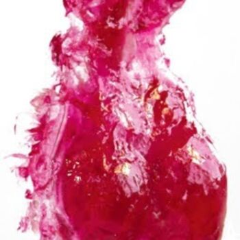 Sculpture titled "Pink act" by Julijana Voloder, Original Artwork, Glass