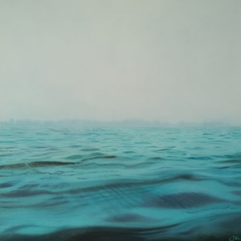 Painting titled "Adrift" by Julija Usoniene, Original Artwork, Oil