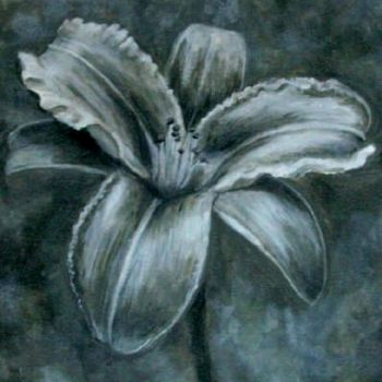 Ζωγραφική με τίτλο "simple flower" από Juls, Αυθεντικά έργα τέχνης